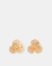 Filigree Flower Stud Earrings, , large