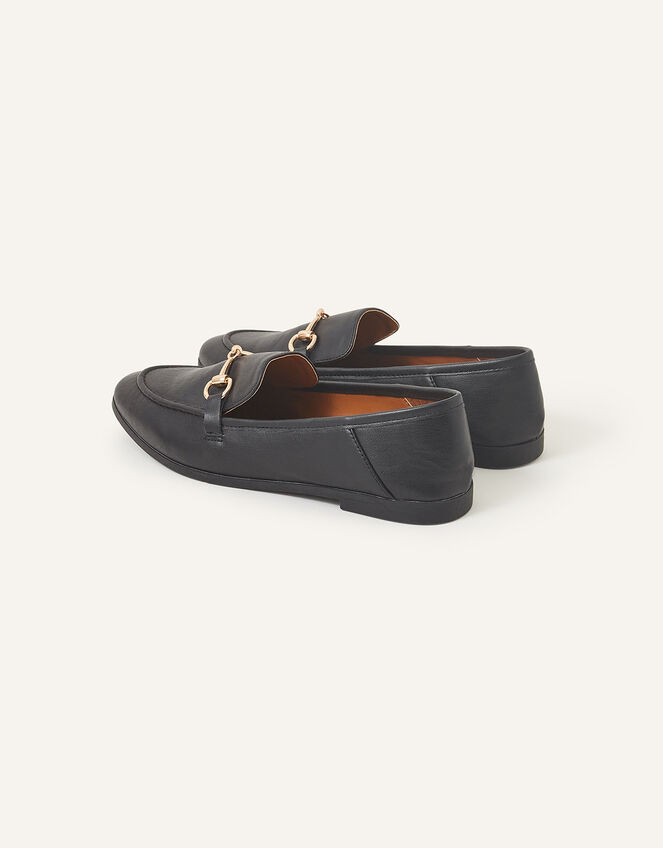 Metal Bar Loafers, Black (BLACK), large