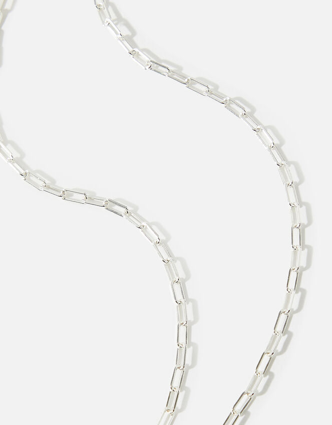 Sterling Silver Paperclip Chain Necklace Sterling silver Accessorize UK
