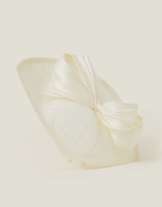 Teardrop Bow Fascinator, Ivory (IVORY), large