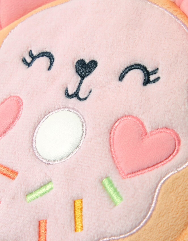 Girls Plush Doughnut Crossbody Bag, , large