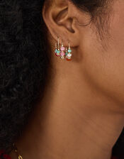 3-Pack Mini Beaded Hoop Earrings, , large