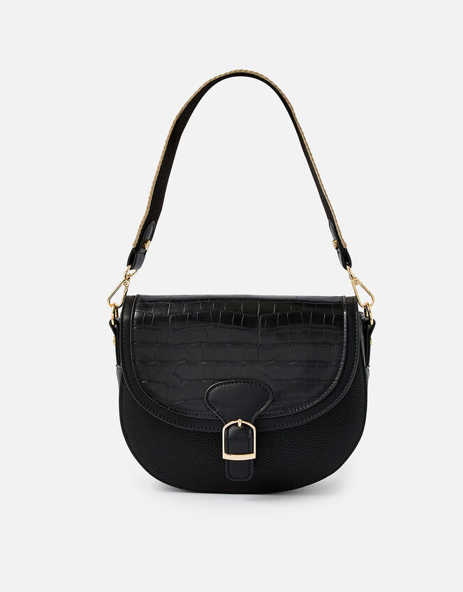 Nicola Saddle Cross-Body Bag , , large