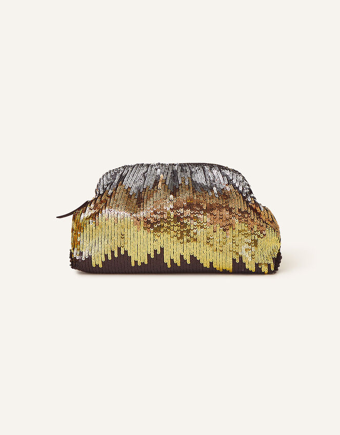 Ombre Sequin Clutch, Multi (DARKS-MULTI), large