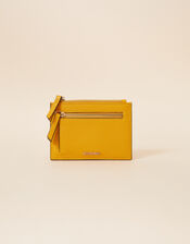 Zip Card Holder, Yellow (OCHRE), large