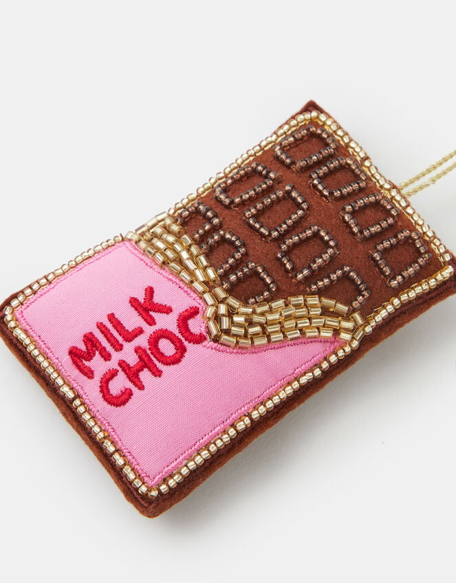 Beaded Chocolate Bar Christmas Tree Decoration, , large