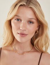 14ct Gold-Plated Initial Charm Necklace, Gold (GOLD), large