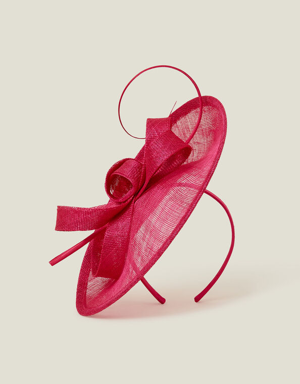 Loop Quil Disc Fascinator, Pink (FUCHSIA), large