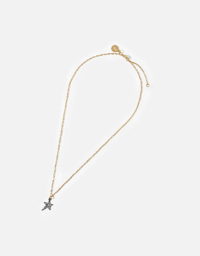 14ct Gold-Plated Star Pendant Necklace, , large
