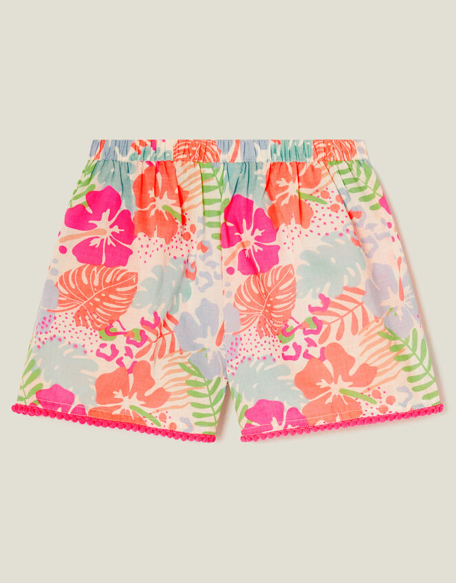 Girls Tropical Print Shorts, Multi (BRIGHTS MULTI), large