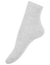 Star Stud Cropped Socks, , large