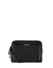Taylor Vegan Cross Body Bag, Black (BLACK), large