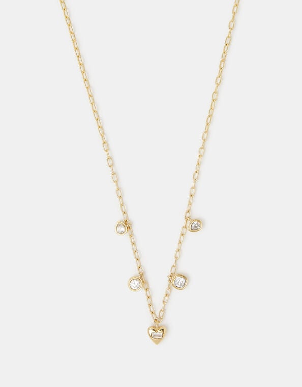 14ct Gold-Plated Charm Necklace, , large