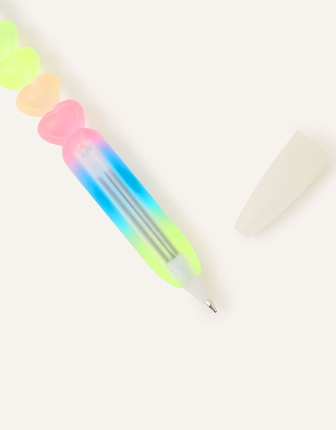 Rainbow Heart Charm Pen, , large