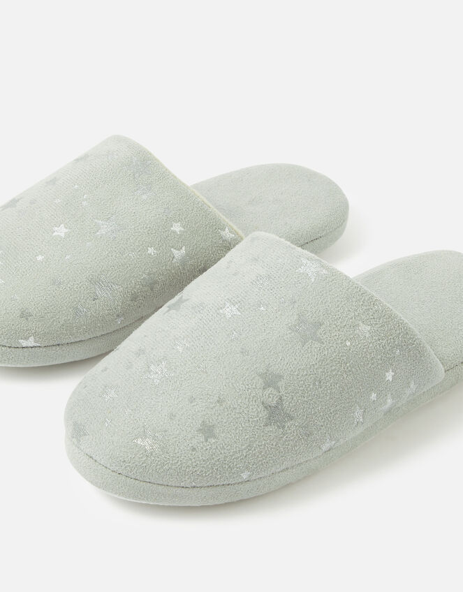 Star Mule Slippers, Grey (GREY), large