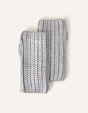 Metallic Cut Off Gloves, , large