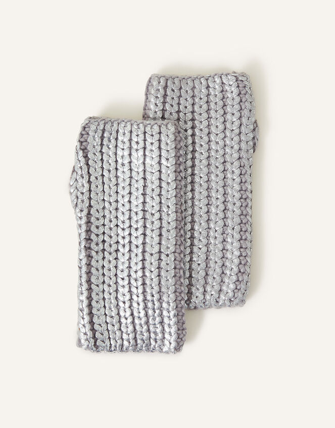 Metallic Cut Off Gloves, , large
