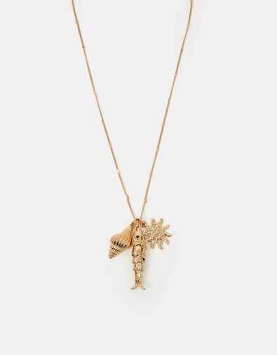 Sea Charm Pendant Necklace Gold, , large