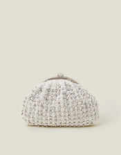 Bridal Embellished Clip Frame Bag, , large