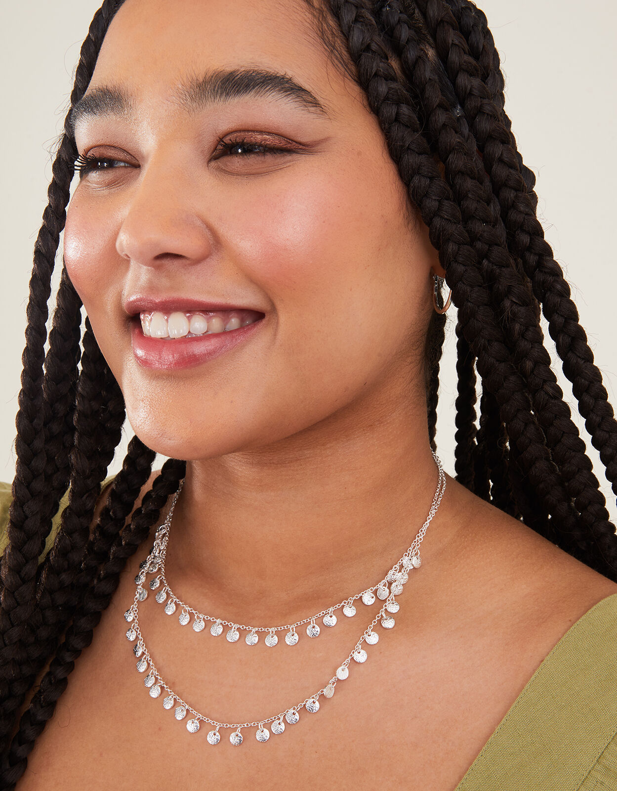 Delicate Coin Layered Necklace Necklaces Accessorize ROI