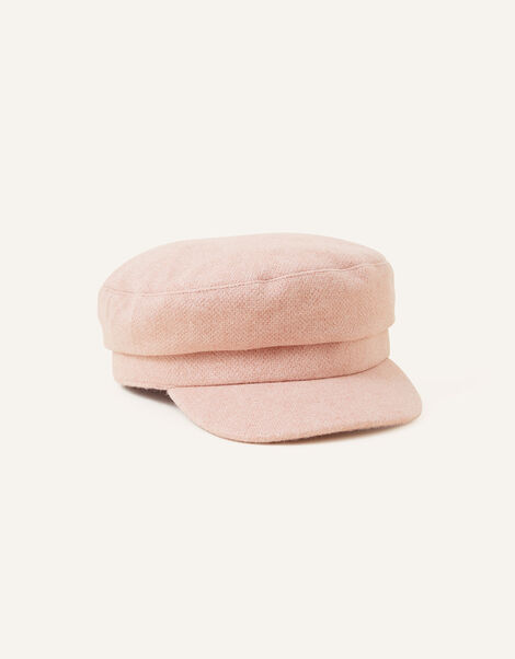 Soft Textured Baker Boy Hat, Pink (PALE PINK), large