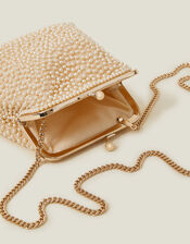 Girls Pearl Clip-Frame Bag, , large