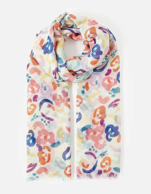 Anne Abstract Print Scarf, , large