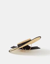 Woven Boater Fascinator, , large