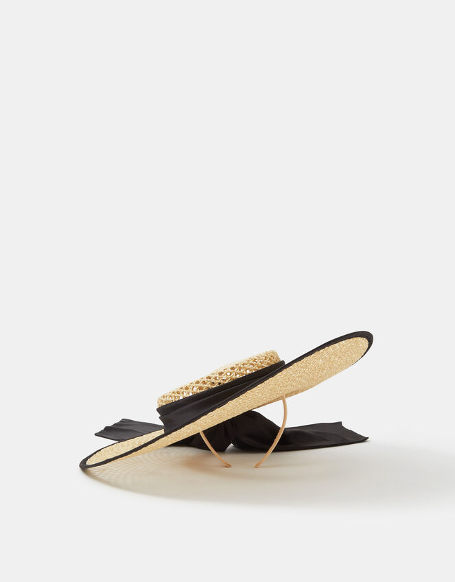 Woven Boater Fascinator, , large