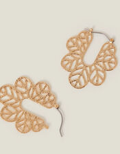 Filigree Hoop Drop Earrings, , large