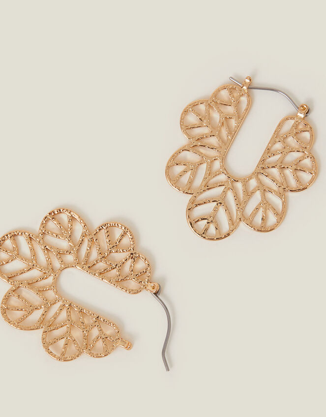 Filigree Hoop Drop Earrings, , large