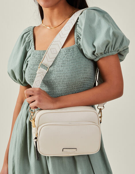 Dina Double Zip Cross-Body Bag, , large