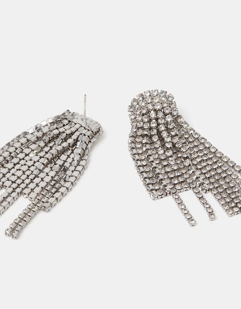 Cascading Crystal Drop Earrings, , large
