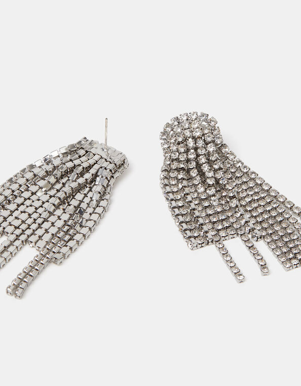 Cascading Crystal Drop Earrings, , large