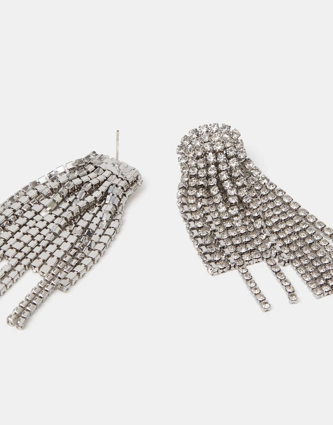 Cascading Crystal Drop Earrings, , large