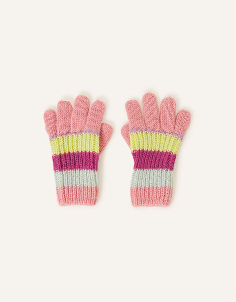 Stripe Knit Gloves, Multi (BRIGHTS-MULTI), large