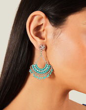 Tassel Fan Earrings, , large