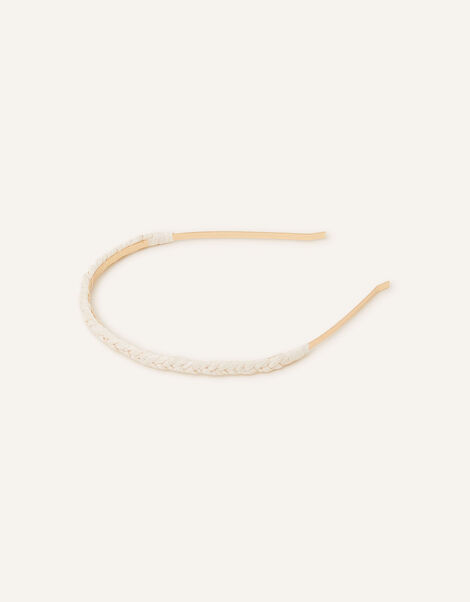 Raffia Woven Headband , , large