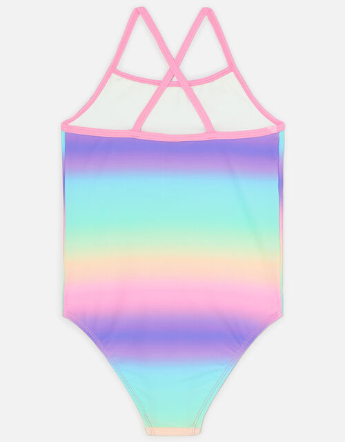 Girls Pastel Ombre Swimsuit, Multi (BRIGHTS-MULTI), large