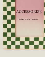 Checkerboard Photo Frame 4 x 6 Green, , large