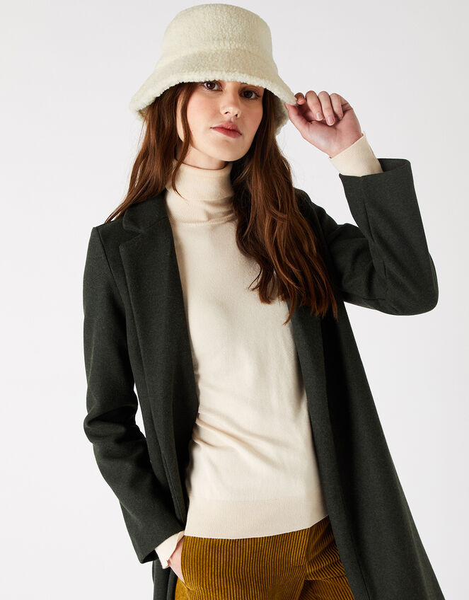 Shearling Bucket Hat, , large