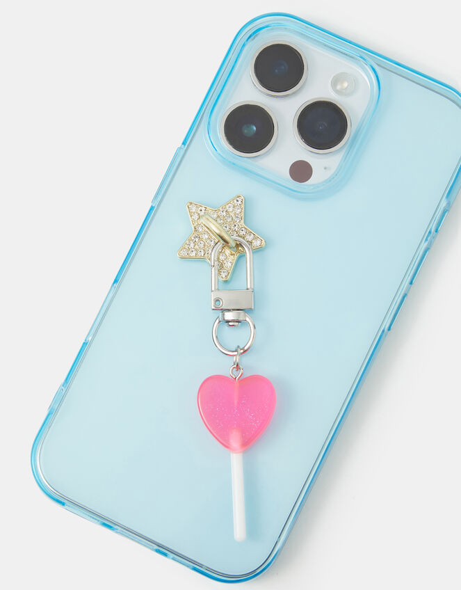 Mini Heart Lollipop Charm, , large