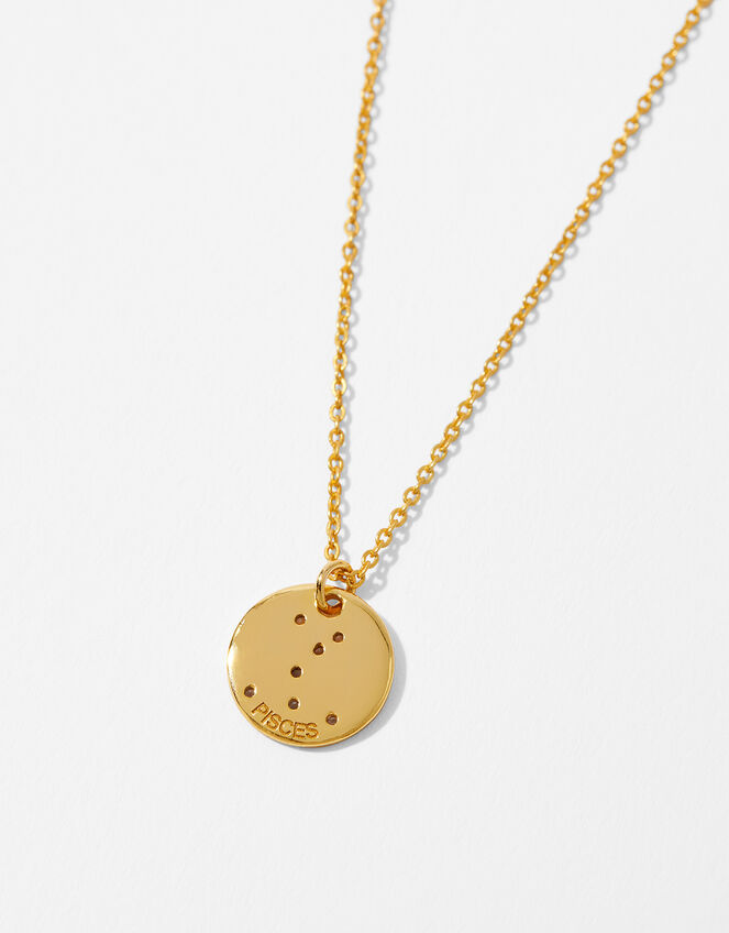 Gold Vermeil Constellation Necklace – Pisces, , large