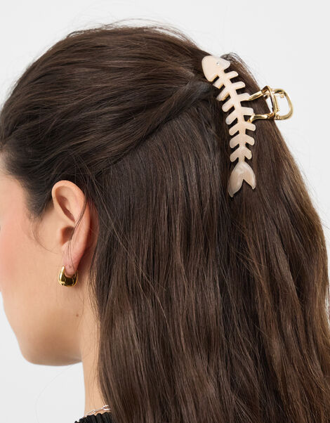 Fish Bone Claw Clip, , large