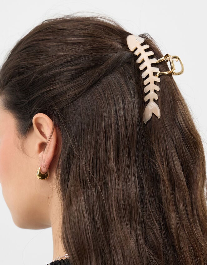 Fish Bone Claw Clip, , large