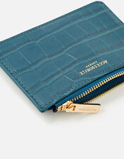 Croc Card Holder, Blue (BLUE), large