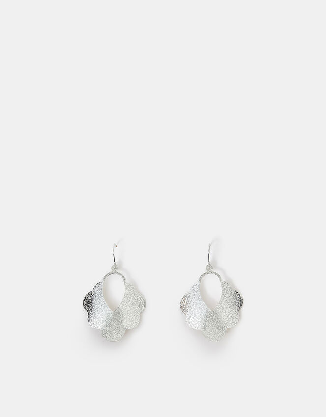 Textured Cloud Drop Earrings, , large