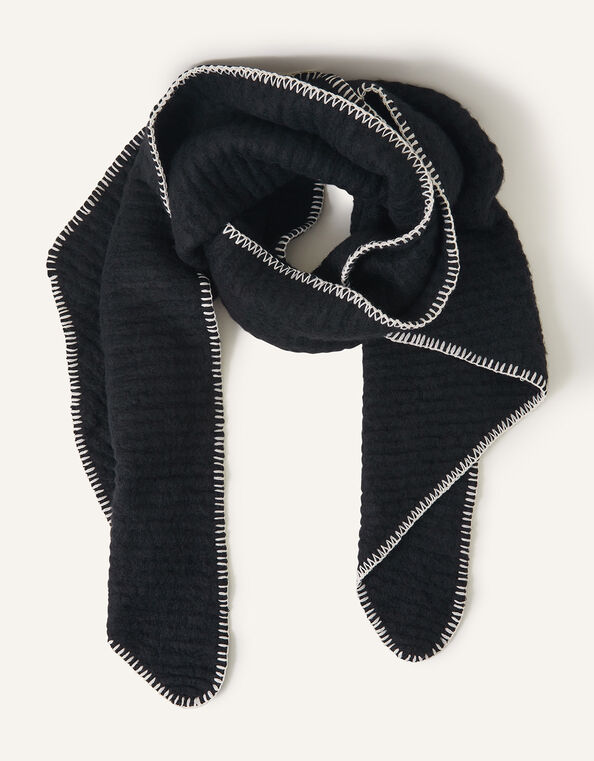 Stitch Border Scarf, , large