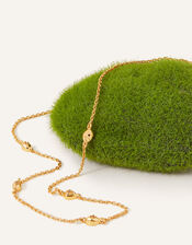 14ct Gold-Plated Molten Station Necklace, , large