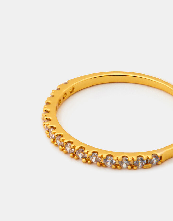 14ct Gold-Plated Eternity Band Ring, Gold (GOLD), large
